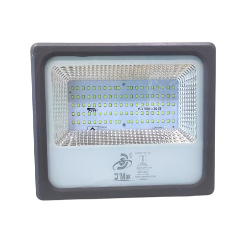 Image of D'Mak 100 Watt LED Flood Light Grey Body Down Chock Waterproof IP65 for Outdoor Purposes (5, Green)