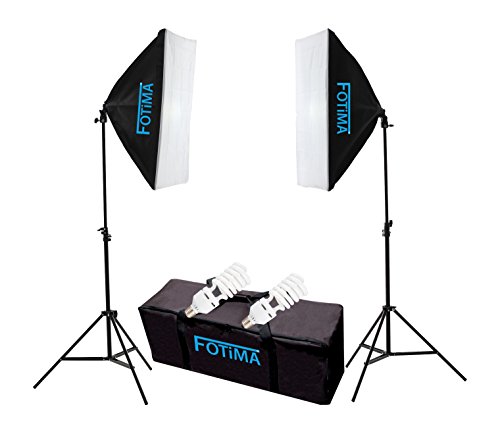 Fotima FTF-85 - Kit de estúdio fluorescente, 2 x 85 W