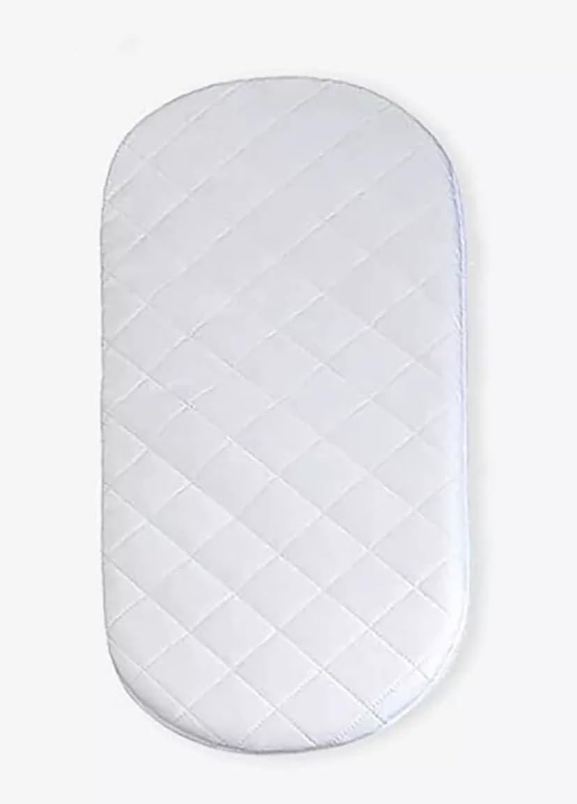 Materasso in microfibra ipoallergenico Moses 74 x 28 x 3 cm di spessore ovale