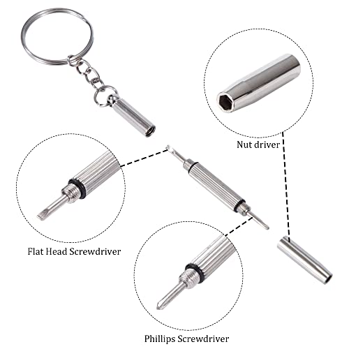 Nose Pads and Repair Kit for Eyeglasses with 80 Screws, Tweezers and Small Screwdriver, 12 Styles, 60 Pairs