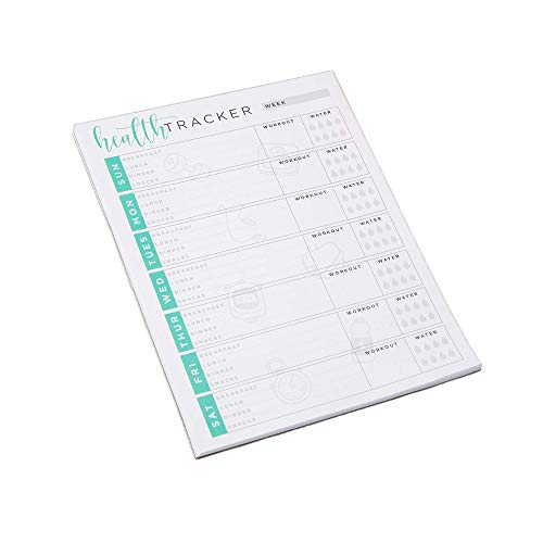 Tiny Expressions - Weekly Health & Wellness Tracker Journal (8.5" X 11" - 55 Page Notepad) | Meal, Water, Fitness & Exercise Planner For Adults | Full Year Daily Weight Loss Notebook For Women & Men #TOP5