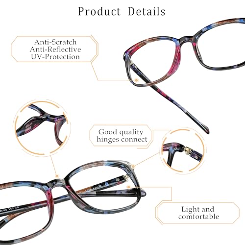 Image of LifeArt Blue Light Blocking Glasses, Anti Eyestrain, Computer Reading Glasses for Women /Men