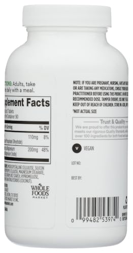 Image of 365 by Whole Foods Market Magnesium 200MG, 180 CT