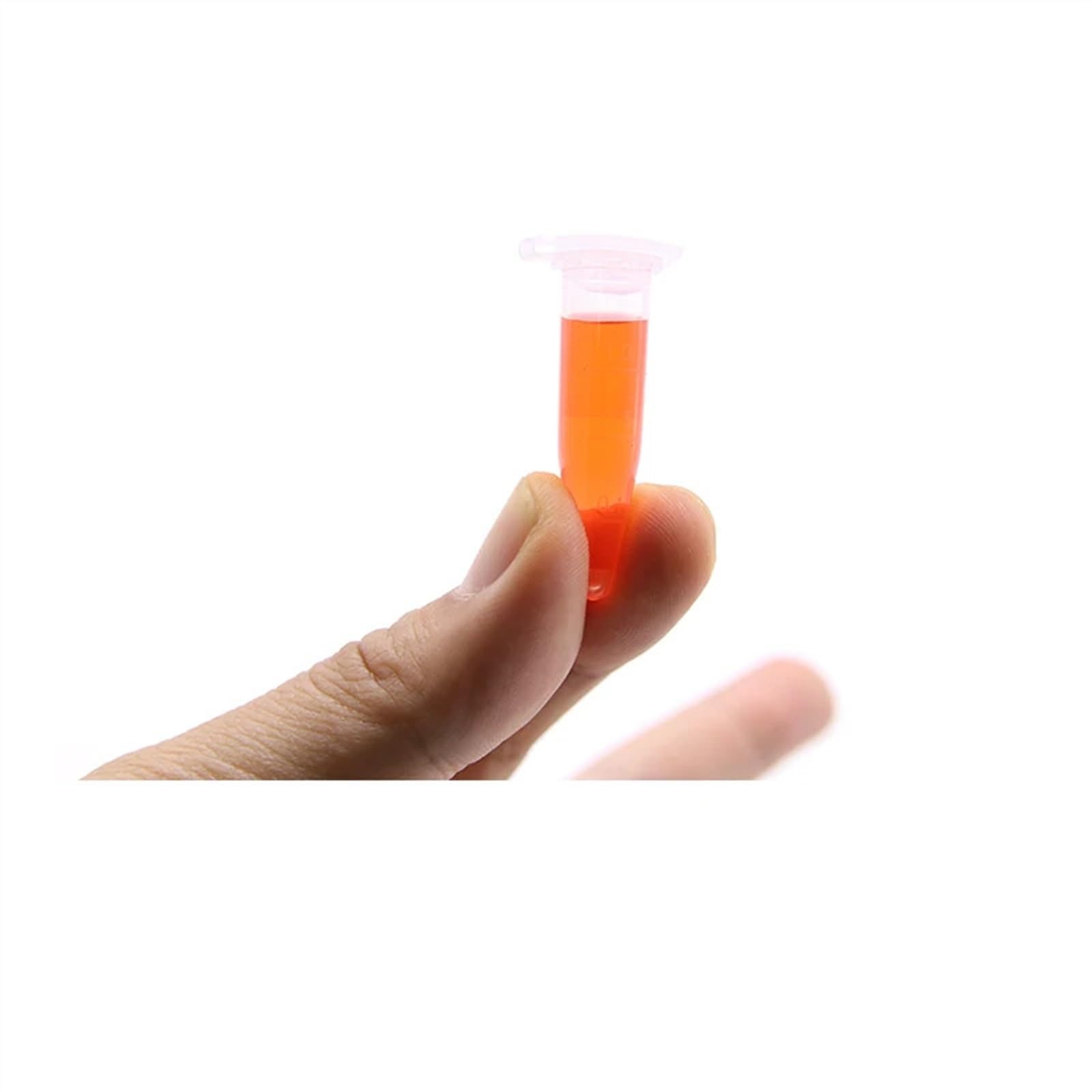 Micro Tube à centrifuger 0.5ml 1.5ml 2ml, bouchon à pression, Tube à essai en plastique de couleur, Tubes à centrifuger de laboratoire avec échelle de couleur aléatoire(2ml 500pcs)