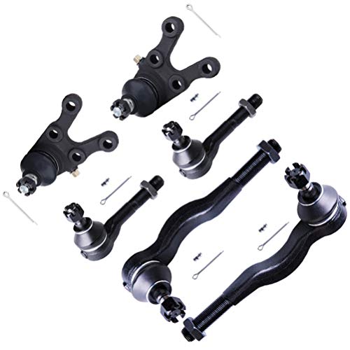 SCITOO 6PCS Set Suspension Kit Tie Rod Ends Ball Joints Tie Rod Ends For Mitsubishi Montero, For Mitsubishi Montero Sport ES3387RL K9754 K9755 ES3386RL