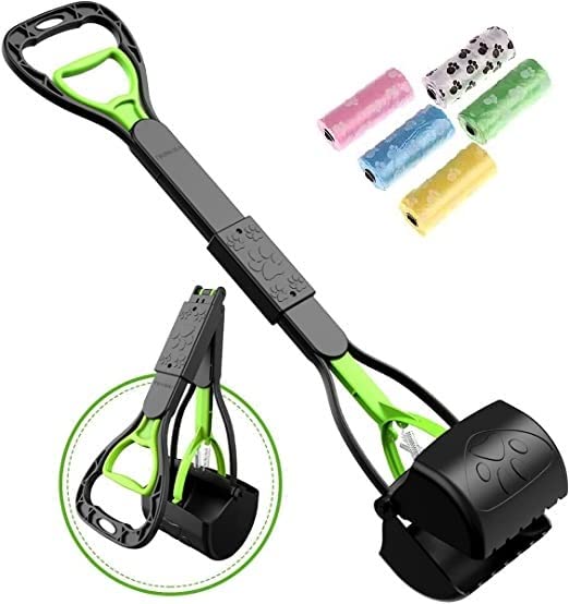 Dog Trust Scooper 24 Inch Length with Free Poop Waste Pickup Bags 5 Rolls, Pet Waste Potty Picker for Dog and Cat Waste (Color May Vary) (B0BWHYGWWB) Amazon Price History, Amazon Price Tracker