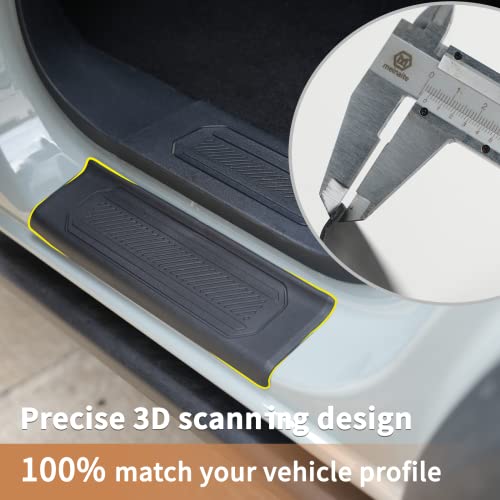 Litmiracle Door Sill Guard 4 Pcs Set Ford Bronco Door Entry Guards Accessory, Anti Scratch Door Sill Protector Compatible For Ford Bronco 4 Door 2021 2022 2023 (Not For Bronco Sport) #TOP3