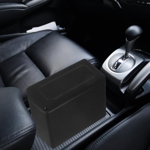 Cubo de plástico de gran capacidad con tapa POPETPOP para organizar el coche 4