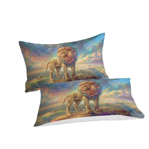 Housse de couette haute qualité Super King chic et taies Le Lion Doux - 3