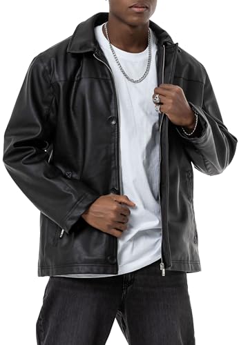 Redbridge OVERSIZED Lederjacke – Groß ausfallende Bikerjacke...