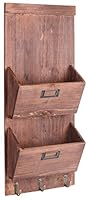 Algopix Similar Product 11 - Dwellbee Rustic Wood Wall Storage and