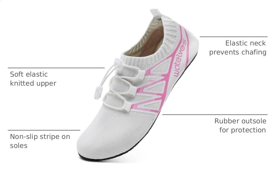 Image of WateLves Barefoot Water Shoes for Women Men Travel Slippers Socks House Shoes Quick-Dry Aqua Socks for Beach Swim Pilates Yoga Dancing Camping Must Haves