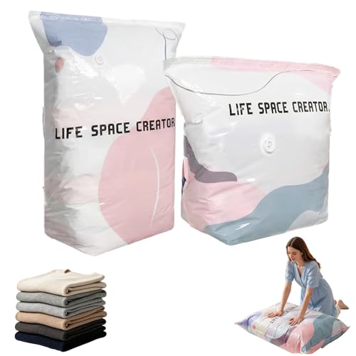 Vakuumbeutel Ohne Pumpe NoPump Vacuum Storage Bags Vakuumbeutel Kleidung Wiederverwendbar luftdichte Kompressionsbeutel für Kleidung Kissen Bettdecken Decken