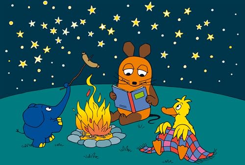 Schmidt Spiele 56212 Die Maus, Gute Freunde, 3x24 Teile Kinderpuzzle, Blau