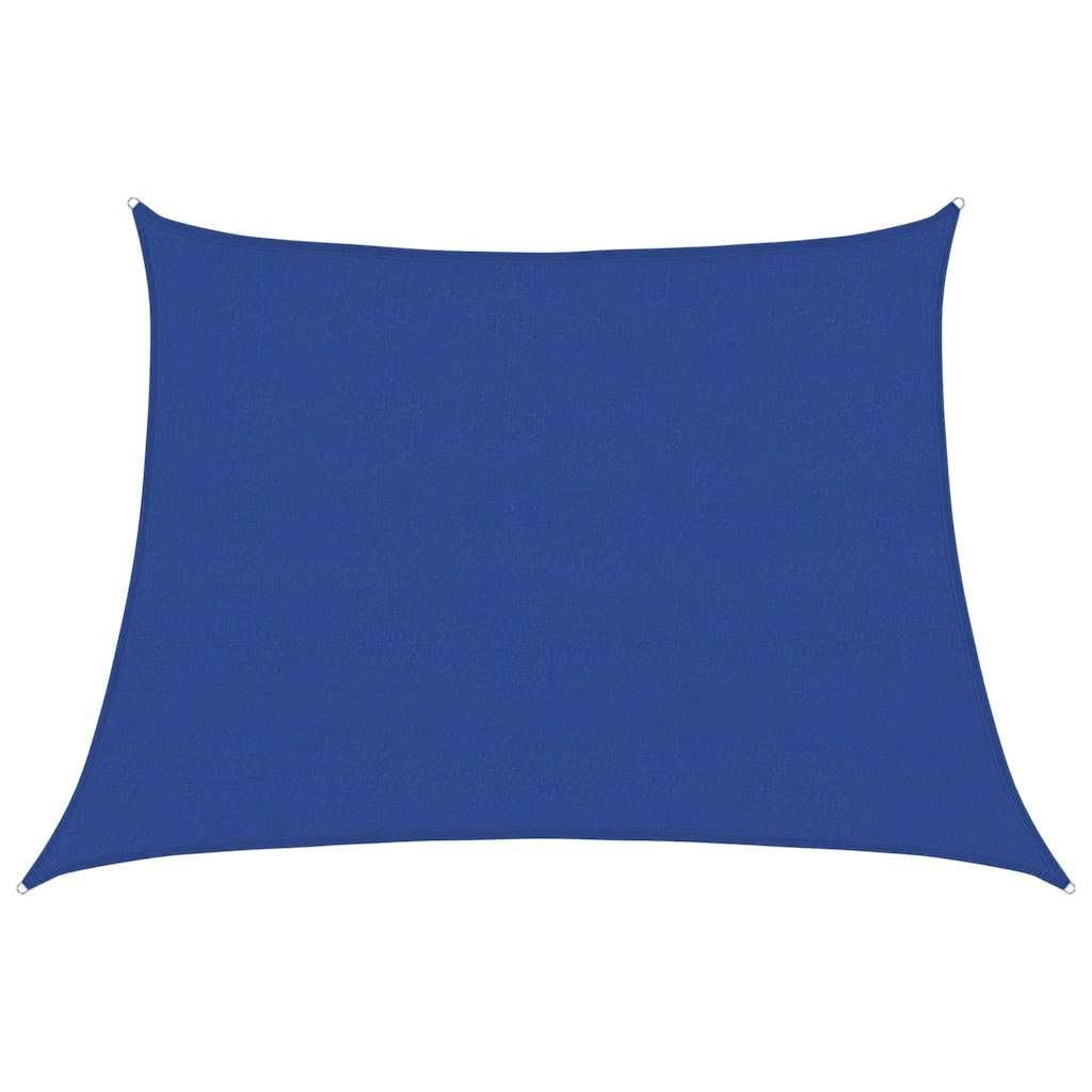vidaXL Sonnensegel, UV Schutz Sonnenschutz für Terrasse Balkon Garten, Windschutz Wetterschutz Trapezform, Sonnendach, 160g/m² Blau 4/5x3m HDPE