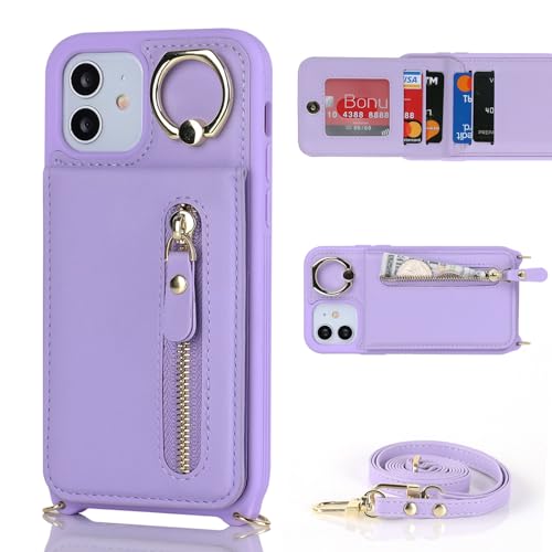 Zouzt for iPhone 12/12 Pro Case with Cord and Card Holde - Image 3