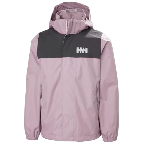 Helly-Hansen Vancouver Rain Jacket for Juniors, Waterproof HELLY TECH Protection, Seam-Sealed, Detachable Hood, Elastic Cuffs