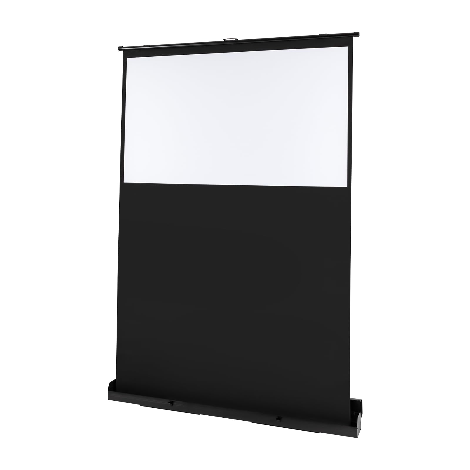 Schermo di proiezione portatile da 60" 133 x 75 cm Full HD 3D portatile per proiettore da pavimento pieghevole - Schermo bianco opaco 16:9 (133x75 cm) con maniglia