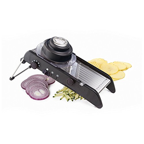 Progressive International pl8 professional mandoline slicer, Black, 1 Fl Oz