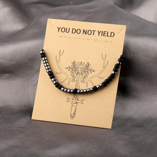 MAOFAEDYou Do Not Yiel Morse Code Bracelet for Men Women Literary Gift Bookish Gift Morse Code Jewelry2