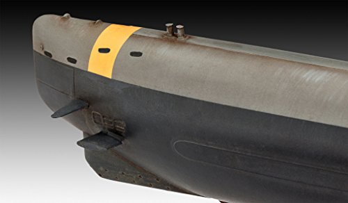 Revell 05140 12 Spielzeug Modellbausatz German Submarine Type XXIII im Maßstab 1:144, Level 4, grau – Bild 7