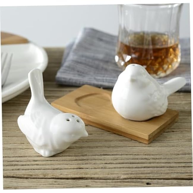 Yeory Lovebirds in The Window Ceramic Salt & Pepper Shakers Creative Bird Spice Jar Kitchen Tools Gadgets Party Supplies 1pair, Seasoning Pot
