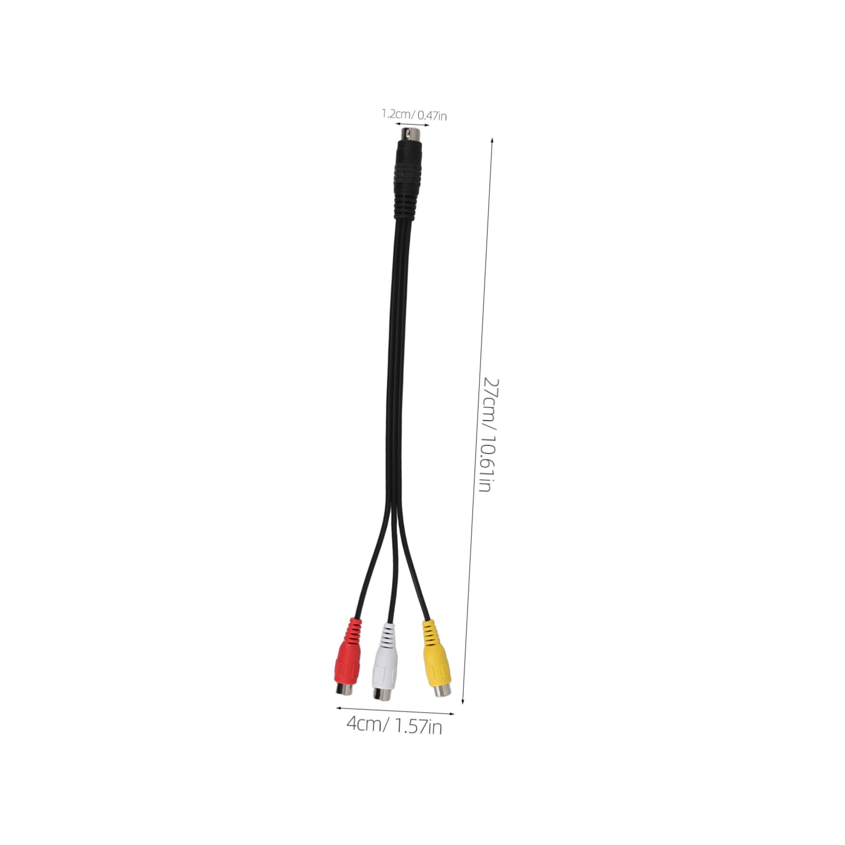 KICHOUSE Video to Av Video Adapter Cable Replacement Video Cables for Projector and Monitor Easy Connection Audio Video Transmission Cable