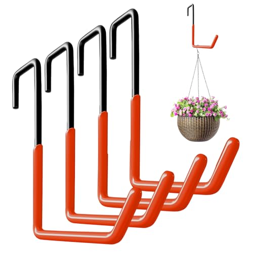 AMONENZ Ganchos para Colgar Bicicletas, 4 Piezas de Colgador Bicicleta, Soporte para Bicicleta Robusto, Grande en Forma de S, para Colgar Bicicletas, Macetas y Herramientas de Jardinería