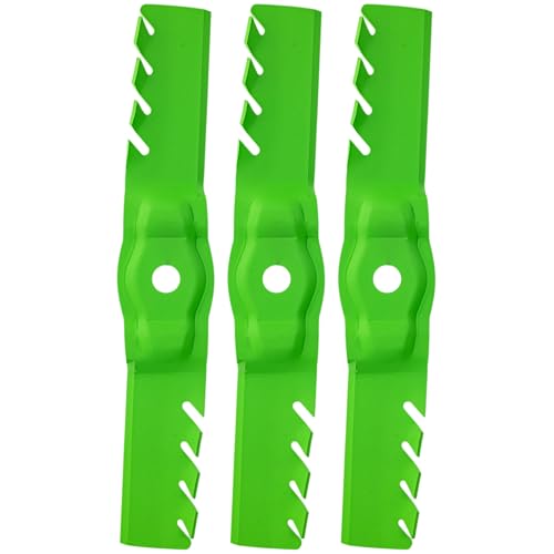 8TEN LawnRAZOR Blade for John Deere Z325E Z330M S240 X330 X350 X354 X370 48A Inch Deck UC25185 (Toothed Mulching) 3 Pack