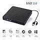 DVD Brenner Extern,Externes CD/DVD-Laufwerk USB 3.0/Type C Optisches Laufwerk Brenner Slim CD/DVD ROM Rewriter Writer Reader Portable für PC Laptop Desktop MacBook Mac Windows 7/8.1/10 Linux OS