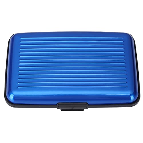 Set of 6 Aluminium Metal Credit Card Wallet Holder/Moneybag Storage- Prevent Identity Theft by Blocking RFID Scanning of Your Credit Cards (Assorted Colors) Size 11x7x5.2cm3