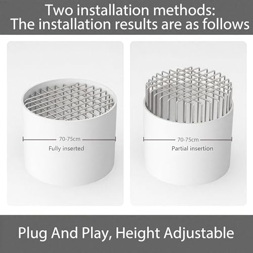 Image of HASTHIP Drain Pipe Rat Stopper - Rust Resistant Metal Wire Grid Drain Outlet Stopper with Anti-Rat Design Universal Pipe Guard for 70-70mm Diameter Prevents Clogs & Rodent Entry