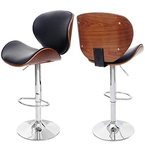 Mendler Barhocker Foxrock, Barstuhl, Holz Bugholz Retro-Design -...