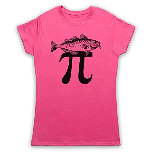 T-shirt Fish Pi Pie Maths pour femme en coton imprimé humour geek