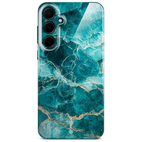 Coque Samsung Galaxy A35 5G ONEFLOW Bliss effet marbre bleu turquoise