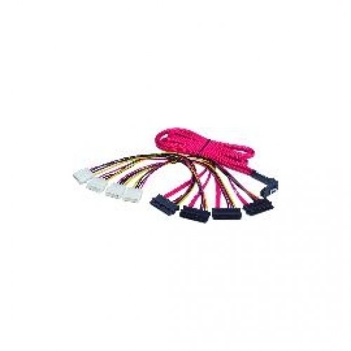 1M SFF-8087 to SFF-8482X4 Mini-SAS to SASX4 Fanout Cable