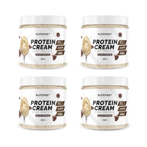 CREMA PROTEICA (4X250G) Galletas negras