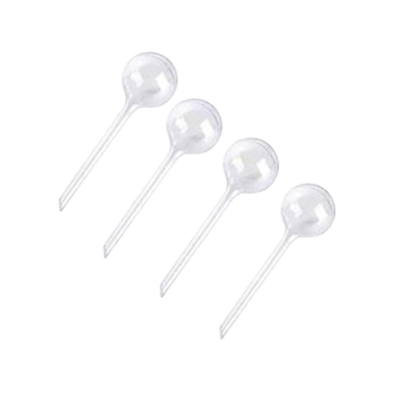 Mooff Clear 4Pcs Watering Globe, Automatic Watering Device Globes, Vacation Houseplant Pot Waterer Flower Water Watering Plant Container Accessories