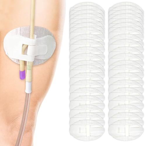 40 unidades de dispositivo de estabilización de catéter urinario para pierna bolsa pierna correa de soporte adhesivo Statlock Foley catéter suministros para solo/doble tubo, tubo G y tubo de