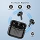 Bluetooth Kopfhörer, Kopfhörer Kabellos Bluetooth Sport In Ear Kopfhörer mit Mic, 2025 Neue Kopfhörer ENC Lärmreduzierung Wireless Earbuds mit IP7 Wasserdicht, 50H Deep Bass In-Ear Ohrhörer (Schwarz)