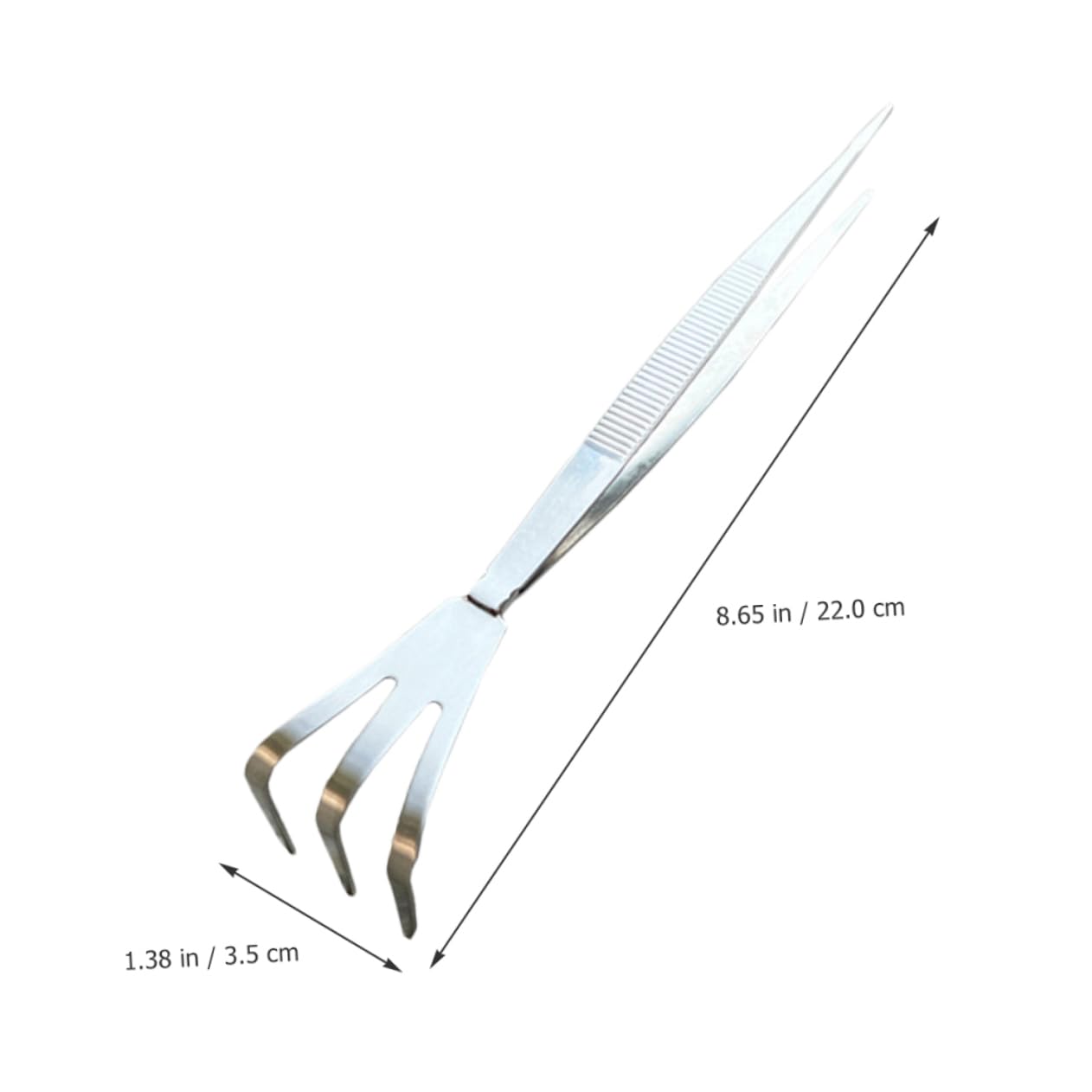 Happyyami Stainless Steel Bonsai Tweezers Rake Tools Set Garden Precision Tweezers for Bonsai Tree