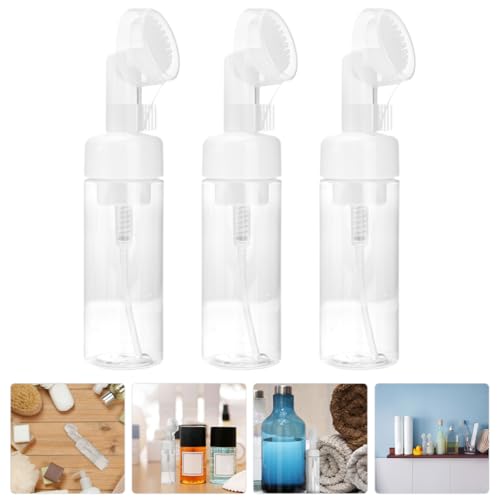 Ipetboom Dispensador de Espuma 150ml Pet Transparente Cabezal Cepillo Facial, Set 3 Piezas para Jabón Espumoso, Champú y Limpieza Facial, Botella Recargable para Viaje y Cuidado Personal - imagen 7