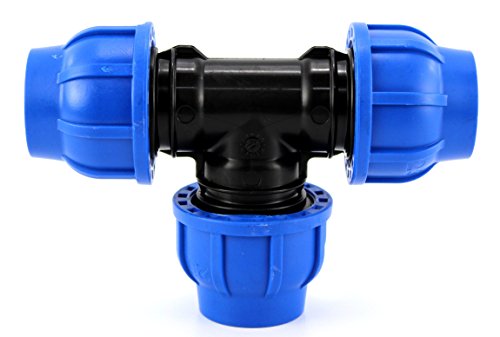 Ti A Compressione Pp Pn16-40 X 40 X 40 - Raccordo Tubi Polietilene Tee