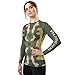 AUREIKA Camouflage Jiu Jitsu Rash Guard for Women – Long Sleeve BJJ Fightwear for Grappling & No-Gi Training (US, Alpha, Medium, Regular, Regular, V2)