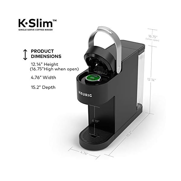 Keurig KSlim Single Serve Coffee Maker with Keurig Entertainers' Collection Variety Pack, 40 K