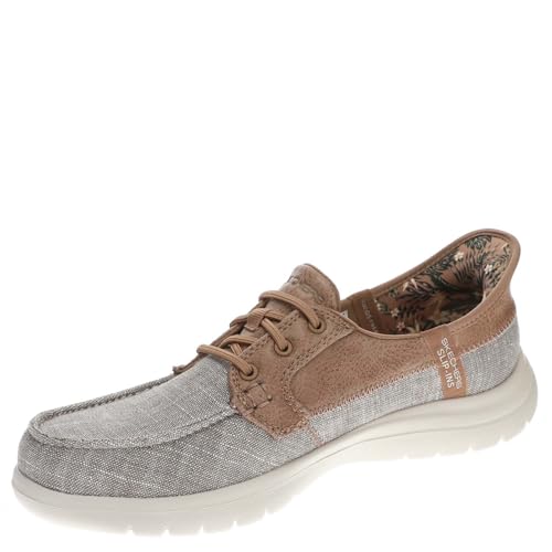 SKECHERS Women's Hands Free Slip-ins On-The-go Flex-Coastal Sky Boat Shoe4