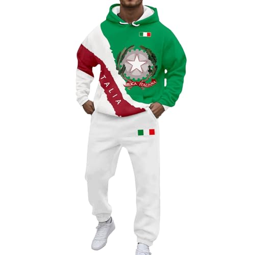Survêtement homme drapeau italien pour un style streetwear baggy et décontracté