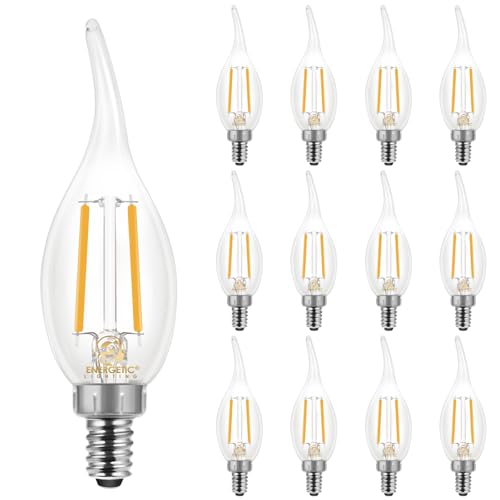 Energetic Flame Tip Candelabra LED Bulb