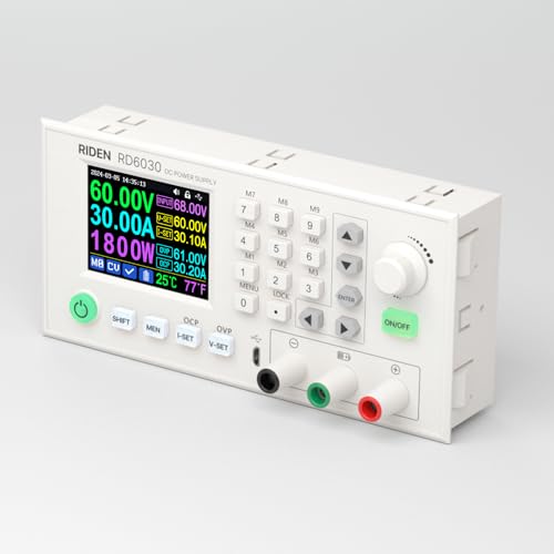 RD RD6030W 60V 30A DC DC Voltage Current Step-Down Stabilized Lab Power Supply Module Buck Adjustable Converter Battery Charge
