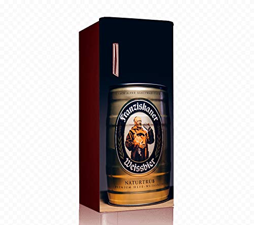 VVWV® Weiss bier Fridge Stickers for Refrigerator Self Adhesive Sticker Multicolor Vinyl Printed Wrap (Single Door 60 x 125 cm)